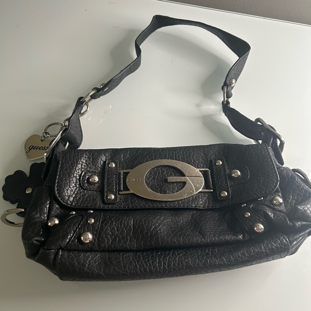 Black Leather Shoulder Bag